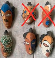 Verkaufe 4 Afrikanische Masken handbemalt Thüringen - Masserberg Vorschau