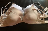 BHs mit Spitze, Größe 80D, NEU, weiß & creme/champagner/beige Sachsen - Bannewitz Vorschau