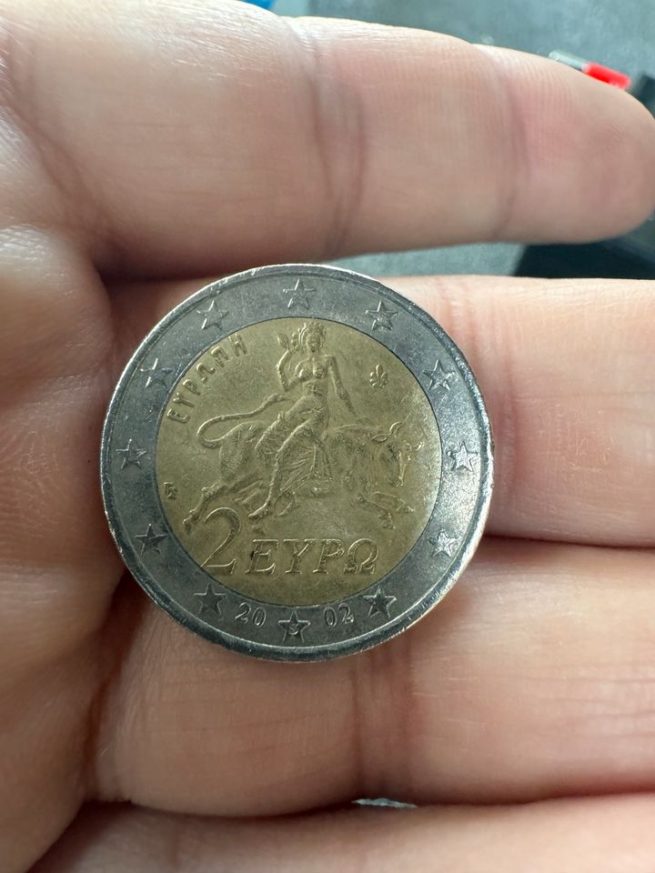 2 Euro Münze 2002 Griechenland in Düsseldorf