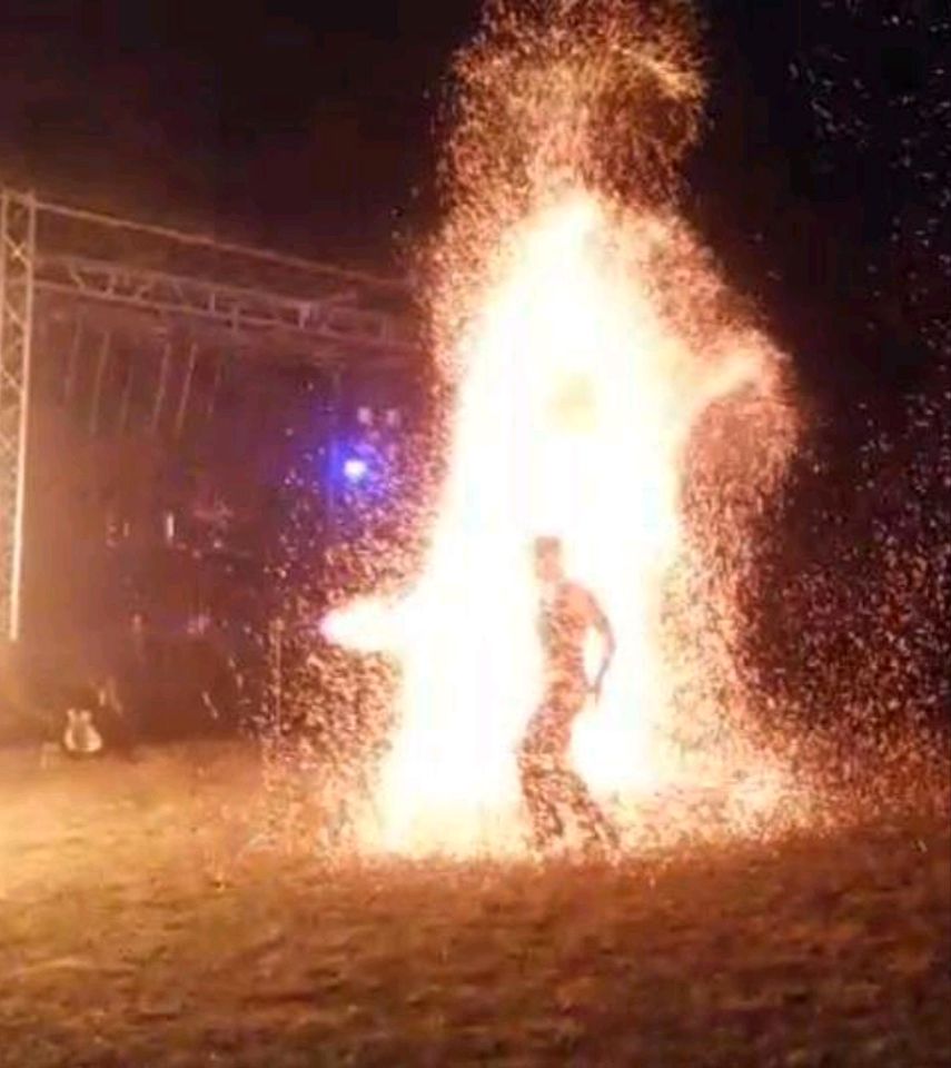 Feuershow der besonderen Art in Duderstadt