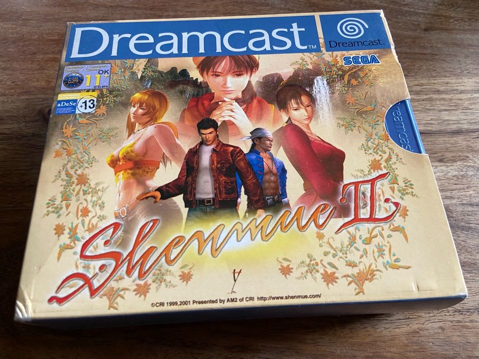 Shenmue 2 für Sega Dreamcast TOP in Ladenburg