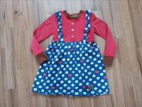 Handmade Kleid - Punkte - Anker - Latzkleid - Größe 110/116 Sachsen-Anhalt - Aschersleben Vorschau