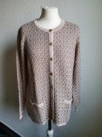 Strickjacke Cardigan Gr. 44 beige braun gold Neu Düsseldorf - Hassels Vorschau