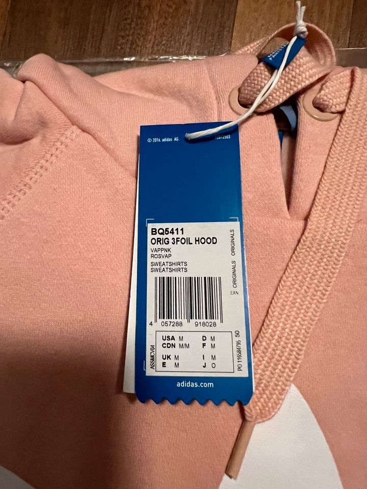 Adidas Trefoil Pullover Sweatshirt Hoodie Größe M Rosa Neu in Dortmund