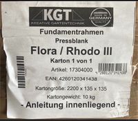 KGT Fundamentrahmen Rhodo 3 / Flora Alu blank NEU 18304000 Leipzig - Gohlis-Nord Vorschau