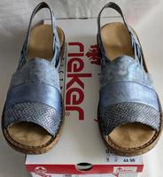 Sandalen Pantoletten RIEKER Antistress blau Gr. 37 neuwertig! Nordrhein-Westfalen - Kevelaer Vorschau
