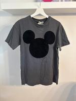 Langes overzised T-Shirt Disney Micky Maus Print grau Niedersachsen - Gehrde Vorschau