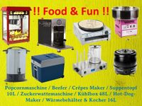 Zuckerwattemaschine, Popcornmaschine,Crêpes Maker, Slusheis Nordrhein-Westfalen - Bergisch Gladbach Vorschau