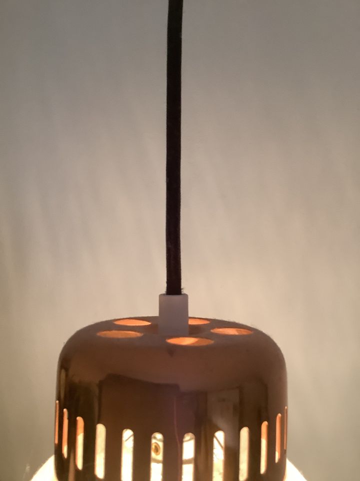 3x Doria Lampe Mid Century Kupfer 70er Eisglas Kugel Kaskade in Hamburg