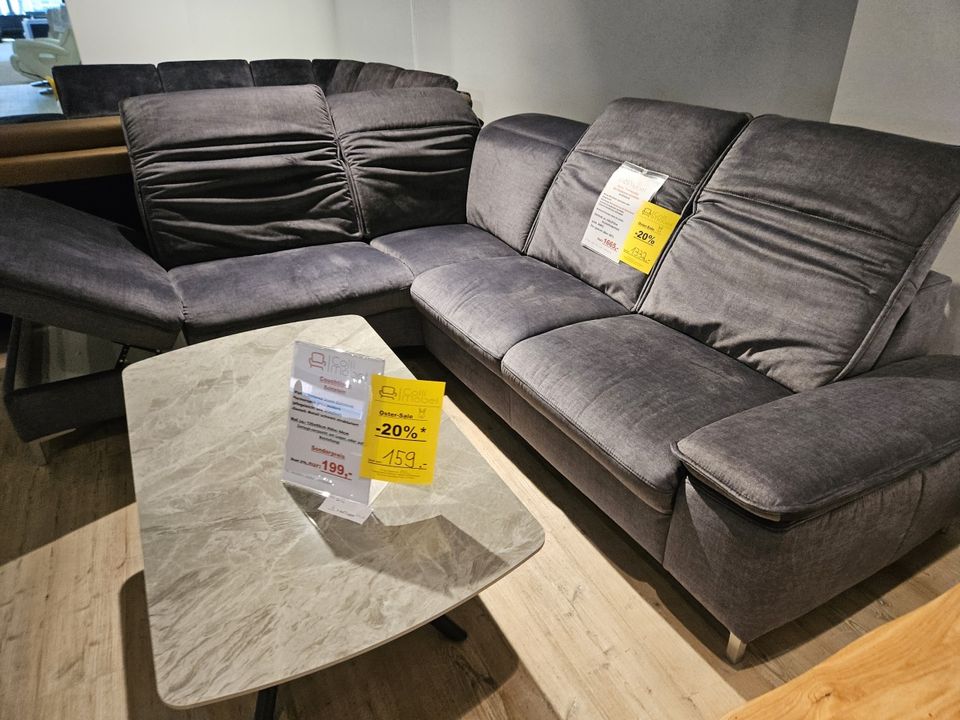 NEU Wohnlandschaft Couch Sofa 5x Kopfteilverstellung Staukasten % in Südlohn