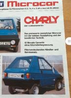 ATW Microcar Charly Datenblatt Mopedauto Leichtkraftfahrzeug Bad Frankenhausen/Kyffhäuser - Ichstedt Vorschau