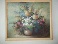 -BunteBlumen in Vase-Öl auf Holz 65×55cm Original Ölgemälde HANDG Essen - Rüttenscheid Vorschau