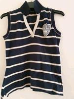 Tolles ärmelloses Shirt in blau mit beigen Streifen, Taifun Bayern - Münchberg Vorschau