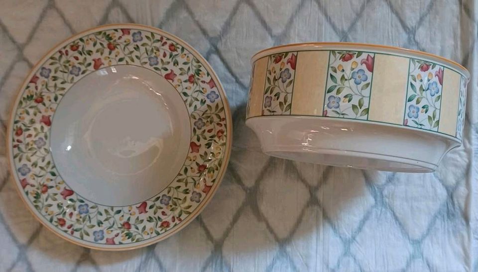 Villeroy & Boch , Virginia,  6 Suppenteller, 1 Schale in Hamburg