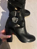 Diesel echt Leder Stiefelletten highheels neu schwarz Silber Berlin - Charlottenburg Vorschau