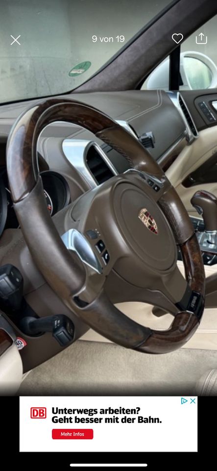 SUCHE Porsche Cayenne 92A Panamera  Holz Leder Lenkrad SUCHE in Holzgerlingen