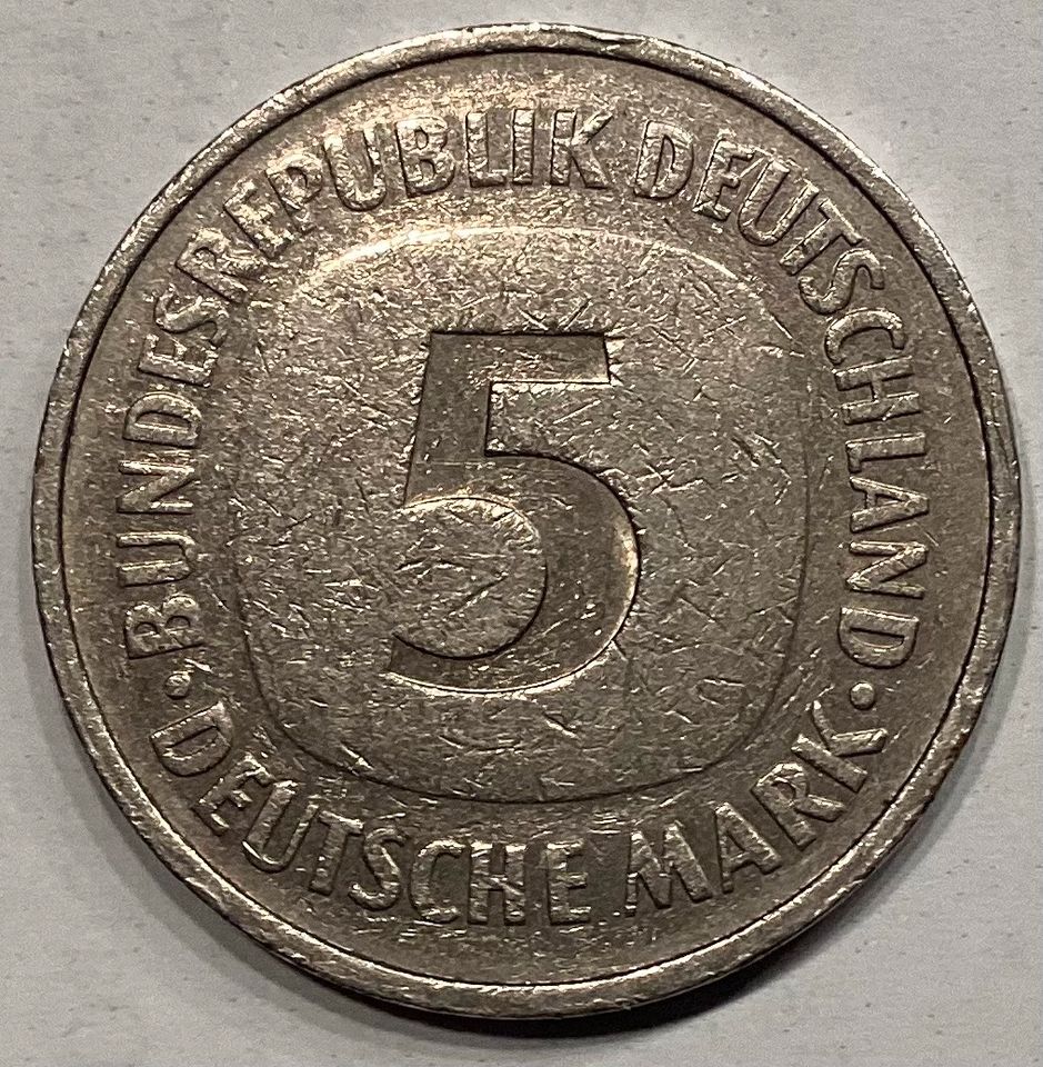 Fünf deutsche DM Münze in Visselhövede
