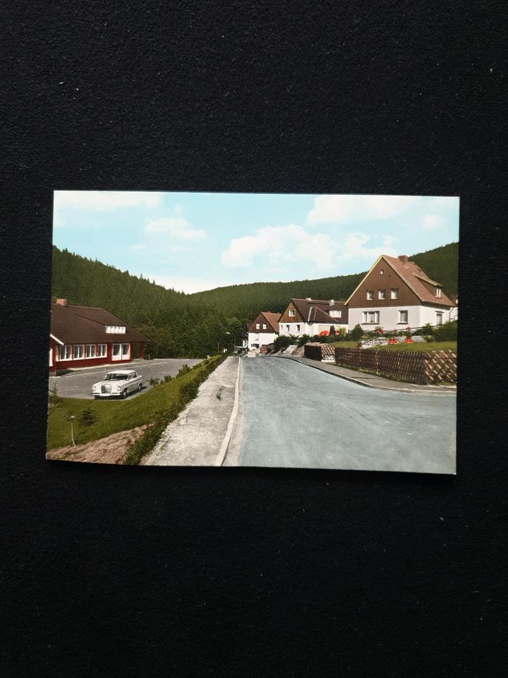 Postkarte/Ansichtskarte Riefensbeek-Kamschlacken,Auto Mercedes in Bad Bramstedt