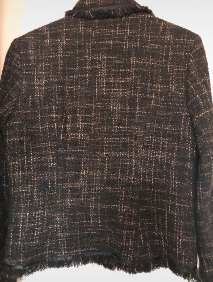 Mexx Blazer Jacke Wolle wNeu Applikationen Schwarz/Braun/Beige in Oberhausen