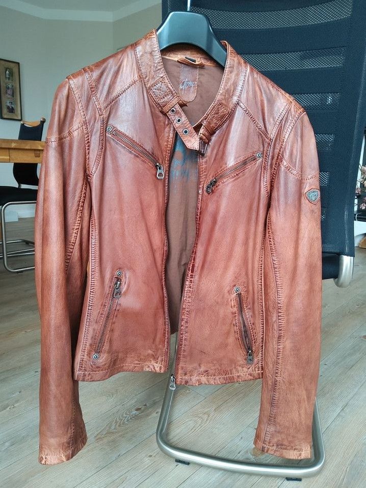 Gipsy Damen Lederjacke braun Gr.M (fällt wie S aus) wie neu in Finnentrop