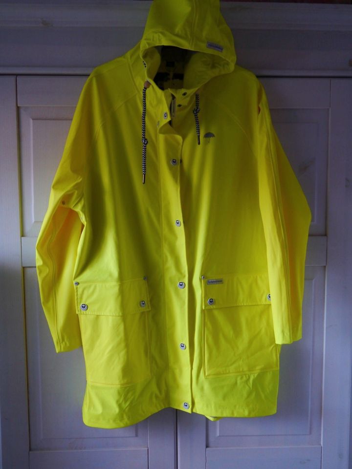 Schmuddelwedda Regenjacke Neon M L Regenmantel gelb oversized in Isernhagen