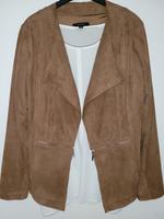 Comma Veloursleder Wildleder Fake Jacke Cardigan Gr 42 braun, Top Wandsbek - Hamburg Sasel Vorschau