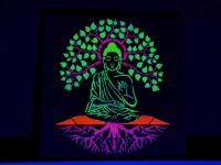 Buddah Bild Schwarzlicht / UV Licht, Airbrush Neon Berlin - Marzahn Vorschau