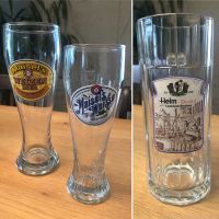 Maisel‘s Weizenglas Bayreuth - Helm Dunkel Bierglas Landshut Bayern - Böhmfeld Vorschau