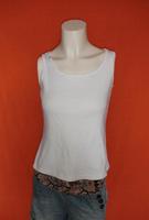 weißes Shirt Top Tanktop Achselshirt Vintage Retro 38 Bayern - Manching Vorschau