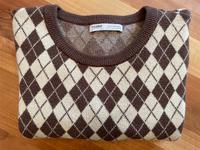 Toller Pull&Bear Strickpullover, Gr. L, Beige braun Karo Hessen - Eltville Vorschau