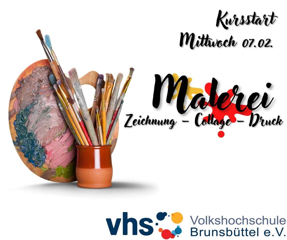 Malerei – Zeichnung – Collage – Druck. Für Anfänger und Fortgesc in Itzehoe