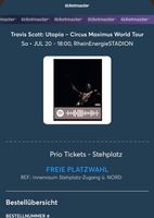 1x TRAVIS SCOTT Stehplatz Ticket Köln 20.07 Baden-Württemberg - Tübingen Vorschau