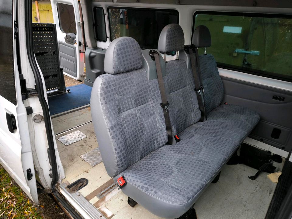 Ford Transit 2.2 TDCI Lang 6 Sitze Auffahrrampe TÜV 7.2025 in Rostock