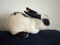 Steiff Hase weiß schwarz, 60iger mit Knopf und Fahne - selten Baden-Württemberg - Plochingen Vorschau