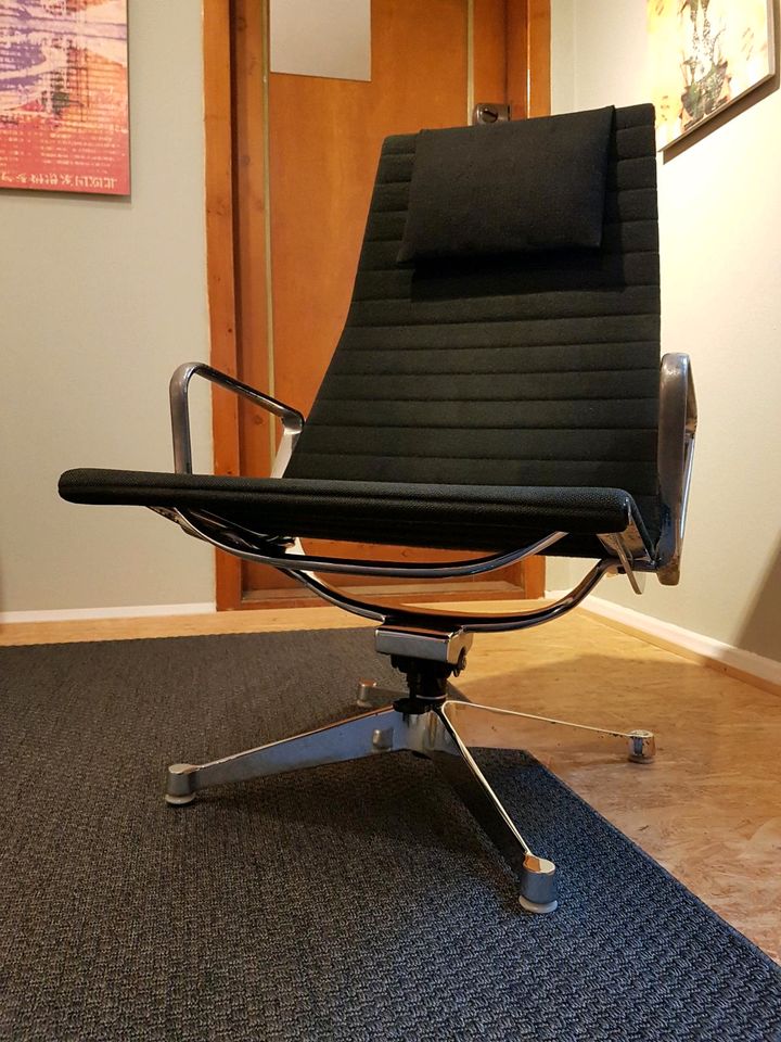 Eames Lounge EA 124 Stoff Vintage Chair Sessel in Schlüchtern