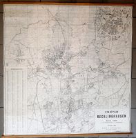 Recklinghausen - Vintage Wandkarte - Stadtplan Nordrhein-Westfalen - Recklinghausen Vorschau