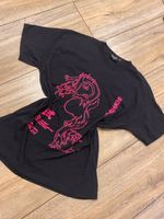 Cooles T-Shirt mit Schrift und Drache in schwarz / pink Bayern - Frensdorf Vorschau