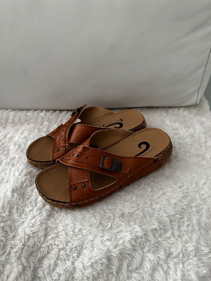 Jade Damen Kork Pantoletten Sandalen Größe 38 in Bielefeld