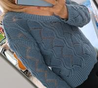 Ajourmuster stricken Pullover Pulli Strickmuster Shein Gr. M Kiel - Gaarden Vorschau