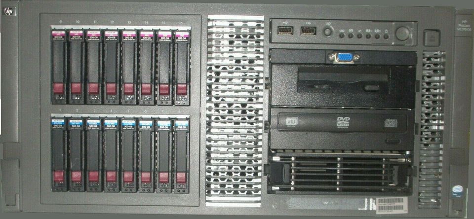 HP ProLiant ML 370 G5 Server, Intel Xeon, 6,4 TB Festplatten in Heidesheim