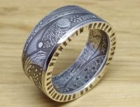 Münzring Coin Ring 10 Euro Himmelsscheibe von Nebra Silber 2008 Eimsbüttel - Hamburg Rotherbaum Vorschau