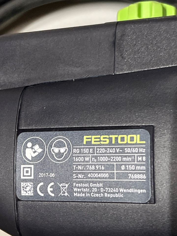 FESTOOL RENOFIX RG 150 E Plus Renovierungsfräse Betonfräse Fräse in Münchberg