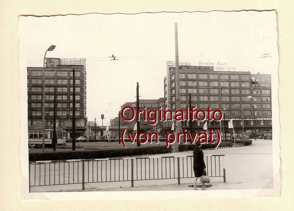 3 Fotos Berlin 1963 Grenze nach Mauerbau Opel Rekord Braunschweig in Dorstadt