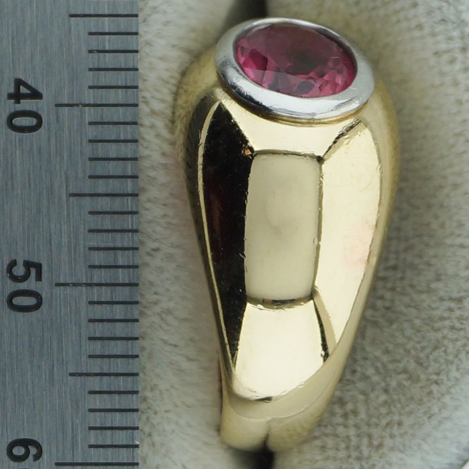 Ring Gold 750  mit rosa Turmalin, Goldring, Turmalinring in Friedelsheim