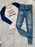 Wie neu❣️Mädchen Set: Jeans Hose & Shirt Gr. 134/140 Baden-Württemberg - Bietigheim-Bissingen Vorschau