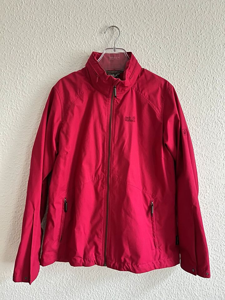 Damen Jack Wolfskin Jacke Windbreaker Softshell pink Gr. L in Aue