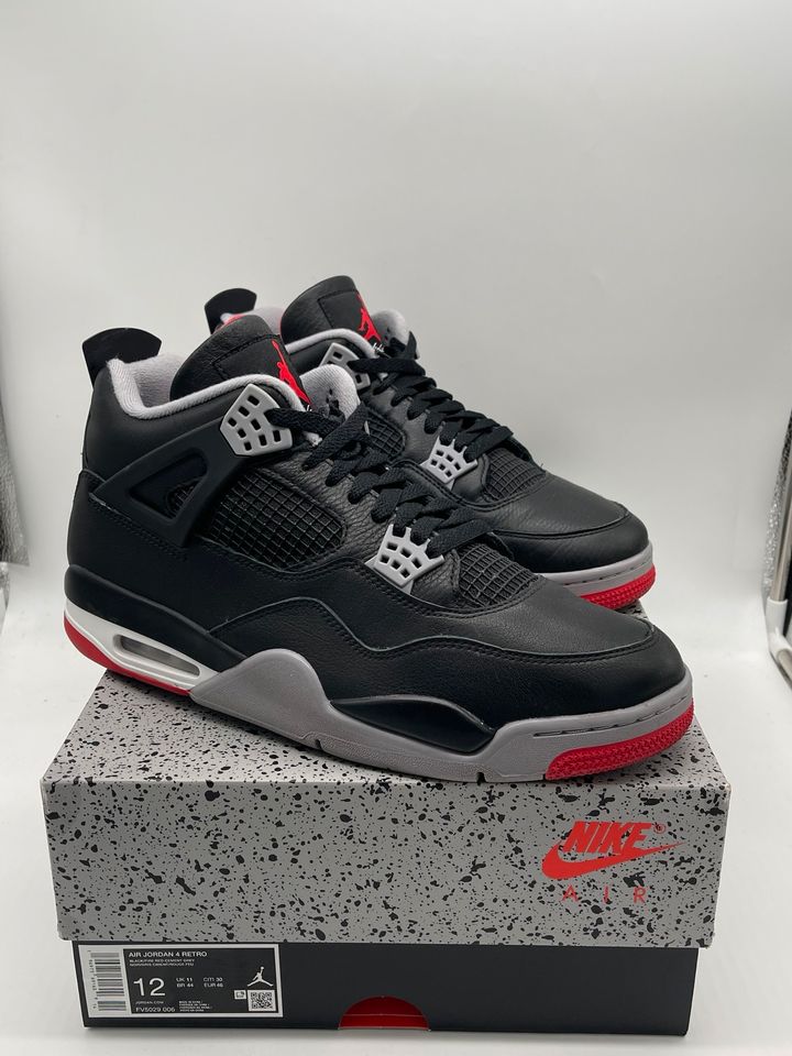 Nike Air Jordan Retro 4 Bred Reimagined US 12 EU 46 in Berlin