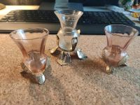 Antik Gläser, Blattoptik, Schliff, elegant, vintage Nordrhein-Westfalen - Altenbeken Vorschau