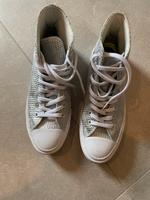 Converse Hightop Chucks, Silber, Gr 41,5 Bayern - Pöcking Vorschau