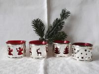 Weihnachtsdeko, Teelichter, Advent, Glas, 4 Stück, Kerzen Sachsen - Radebeul Vorschau